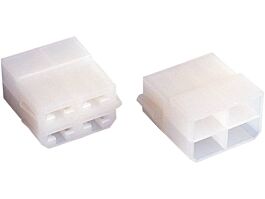 Lot de 100 boitiers unipolaires 635mm femelle nue 4 voies 138x23x24mm - 19531