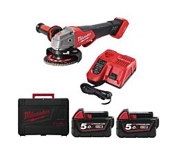 MEULEUSE D'ANGLE MILWAUKEE 125 MM M18 ONEFSAG125XPDB-502X - 4933478435