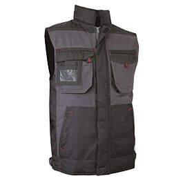 Bodywarmer bicolore Authentic SABLE GRIS NUIT NOIR - LMA LEBEURRE - 2058