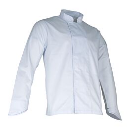 Veste cuisinier manches longues pressions cachées COURGETTE BLANC - LMA LEBEURRE - 2176