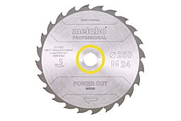 Lame de scie « power cut wood - professional », 250x30, Z24 WZ 25° - METABO - 628012000