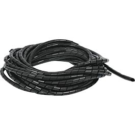 GAINE SPIRALEE DIAM 10MM LONGUEUR 50M NOIRE - SODELEC - 02813