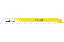 5 lames de scie sabre « fast wood » 225 x 1,25 mm - METABO - 628244000
