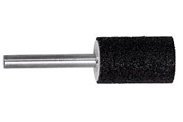 Meule sur tige en corindon brun 25 x 32 x 40 mm, queue de 6 mm, K 24, cylindrique - METABO - 628337000