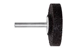 Meule sur tige en corindon brun 50 x 10 x 40 mm, queue de 6 mm, K 24, cylindrique - METABO - 628340000
