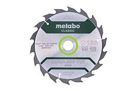Lame de scie « cordless cut wood - classic », 165x20 Z18 WZ 20° /B - METABO - 628650000