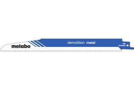 5 lames de scie sabre « demolition metal » 225 x 1,6 mm - METABO - 631993000