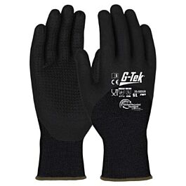 Gants doublure plastique nitrile mousse 3RX noir - Lot de 6 - G-TEK - 31-5231R