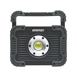 PROJECTEUR CHANTIER BATTERIE SIMPLE FLUX IP44 SMD 10W 6500K 750LM - DEBFLEX - 600492
