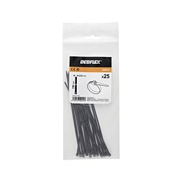 COLLIER AUTOBLOQUANT 2.5X150 MM NOIR SACHET DE 25 - DEBFLEX - 709015