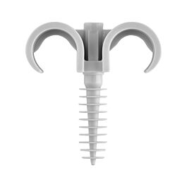 CLIPS PARAPLUIE DOUBLE Ø 16 A 20 MM GRIS SACHET DE 10 - DEBFLEX - 709931