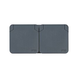 CYKLONE IP55 DOUBLE PRISE 2P+T HORIZONTALE ANTHRACITE - DEBFLEX - 730421
