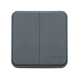CYKLONE IP55 DOUBLE VA ET VIENT ANTHRACITE - DEBFLEX - 730423