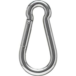 SACHET DE 1 MOUSQUETON ACIER INOX 120MM - Neutre - 75609