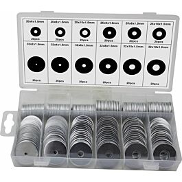 RONDELLE EN ACIER 6X20MM À 12X32MM - COFFRET DE 240 PCS - STILKER - 76201
