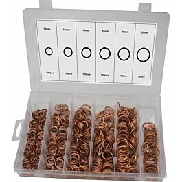 JOINTS DE VIDANGE EN CUIVRE DE 10 À 20MM - COFFRET DE 525 PCS - STILKER - 76204