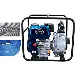 MOTOPPE HP EAUX CLAIRES 30M3/H AVEC FLEXIBLES ASPI + REFOUL - RENSON - 817495