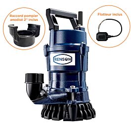 POMPE DE CHANTIER MONOPHASEE FONTE 0,75KW 300L/MIN DN50 - RENSON - 818351