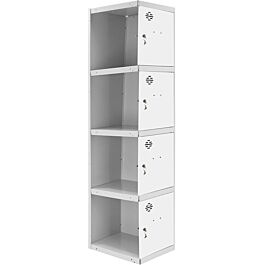 Vestiaire métallique 1800x300x500 - Gris/Bleu - SIMON RACK - 8425437066733