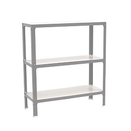 Rayonnage intérieur 900x800x300 - 3 niveaux Gris/Blanc - SIMON RACK - 8425437069949