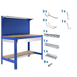 Kit établi Bricolage - 1445x1210x610 - Bleu - SIMON RACK - 8425437072710