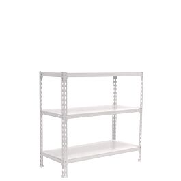 Rayonnage métallique léger sans vis 1000x900x500 - 3 niveaux Blanc - SIMON RACK - 8425437085116