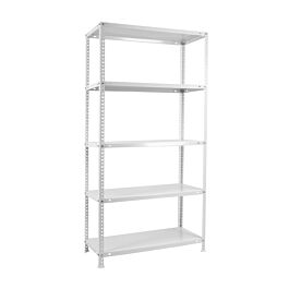 Rayonnage métallique léger à vis 2000x1100x300 - 5 niveaux Blanc - SIMON RACK - 8425437091230