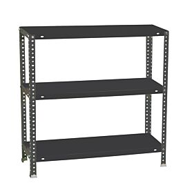Rayonnage métallique léger à vis 900x800x400 - 3 niveaux Anthracite - SIMON RACK - 8425437095863