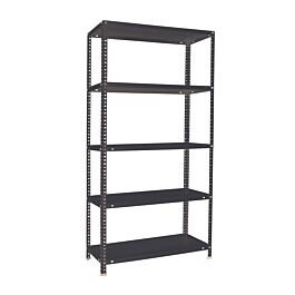 Rayonnage métallique léger à vis 2000x1100x400 - 5 niveaux Anthracite - SIMON RACK - 8425437096501