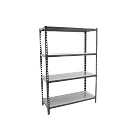 Rayonnage métallique léger sans vis 1500x900x300 - 4 niveaux Anthracite - SIMON RACK - 8425437097546