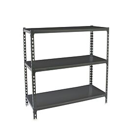 Rayonnage métallique léger sans vis 900x1200x400 - 3 niveaux Anthracite - SIMON RACK - 8425437098581