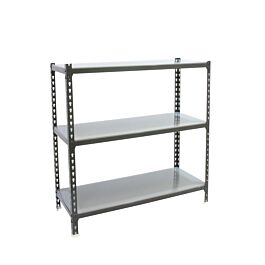 Rayonnage métallique léger sans vis 900x1200x400 - 3 niveaux Anthracite - SIMON RACK - 8425437098598