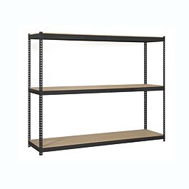 Étagère mobile charge moyenne 400kg - 2000x1500x600 - 3 niveaux Anthracite/Bois - SIMON RACK - 8425437102615
