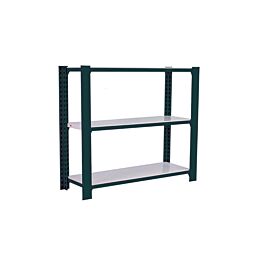 Rayonnage de bureau charge légère sans vis 1000x900x400 - 3 niveaux Anthracite/Blanc - SIMON RACK - 8425437103384