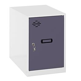 Vestiaire métallique 475x300x500 - Blanc/Anthracite - SIMON RACK - 8425437108549