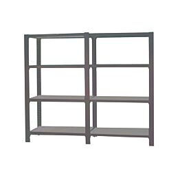 Rayonnage de bureau charge légère sans vis 1500x1800x400 - 4 niveaux Anthracite - SIMON RACK - 8425437108792