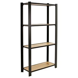 Rayonnage de bureau charge légère sans vis 1500x1600x300 - 4 niveaux Anthracite - SIMON RACK - 8425437146763