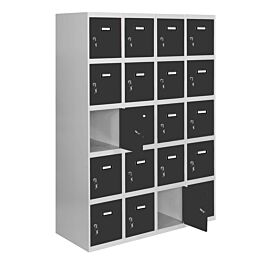 Vestiaire métallique 1800x1600x500 - Gris/Anthracite - SIMON RACK - 8425437148965