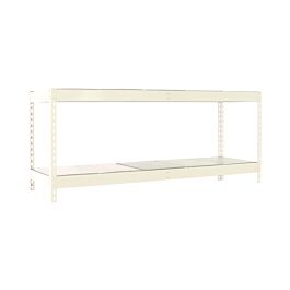 Étagère charge moyenne 500 à 600kg - 900x1500x450 - 2 niveaux Blanc - SIMON RACK - 8425437151989