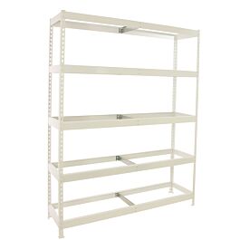 Étagère charge moyenne 500 à 600kg - 2000x2100x600 - 5 niveaux Blanc - SIMON RACK - 8425437153020