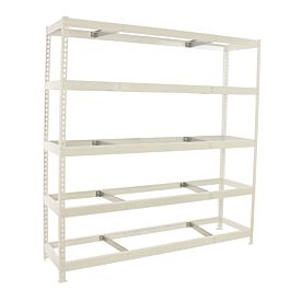 Étagère charge moyenne 500 à 600kg - 2000x2400x600 - 5 niveaux Blanc - SIMON RACK - 8425437153389