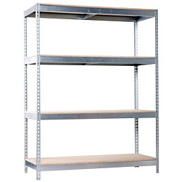 Étagère charge moyenne 500 à 600kg - 2000x2400x900 - 4 niveaux Bois - SIMON RACK - 8435104925263