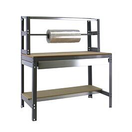 Kit établi Bricolage - 1445x1210x760 - 3 niveaux Gris/Bois - SIMON RACK - 8435104932667