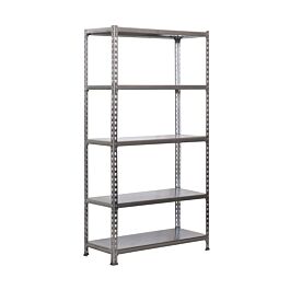 Rayonnage métallique léger sans vis 2000x1100x500 - 5 niveaux Galvanisé - SIMON RACK - 8435104937075