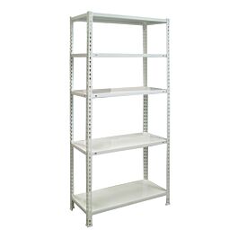 Étagère en kit charge légère sans vis 1800x800x400 - 5 niveaux Blanc - SIMON RACK - 8435104937488