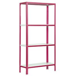 Rayonnage intérieur 1600x1000x300 - 4 niveaux Rose/Blanc - SIMON RACK - 8435104940303