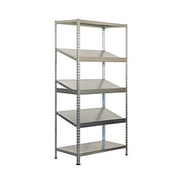 Étagère en kit charge légère sans vis 2000x1000x400 - 5 niveaux Galvanisé - SIMON RACK - 8435104943991