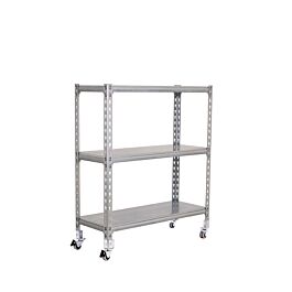 Rayonnage mobile métallique léger sans vis 975x1100x500 - 3 niveaux Galvanisé - SIMON RACK - 8435104953211