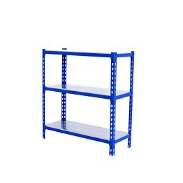 Rayonnage métallique léger sans vis 900x1100x300 - 3 niveaux Bleu - SIMON RACK - 8435104953365