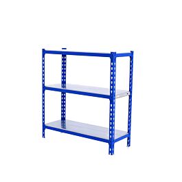 Rayonnage métallique léger sans vis 900x800x400 - 3 niveaux Bleu - SIMON RACK - 8435104953402